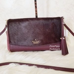 NWT Kate Spade Chain Greer Haircalf Crossbody